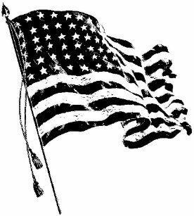 Black and White American Flag Logo - Black And White American Flag Drink & Beverage Coasters | Zazzle