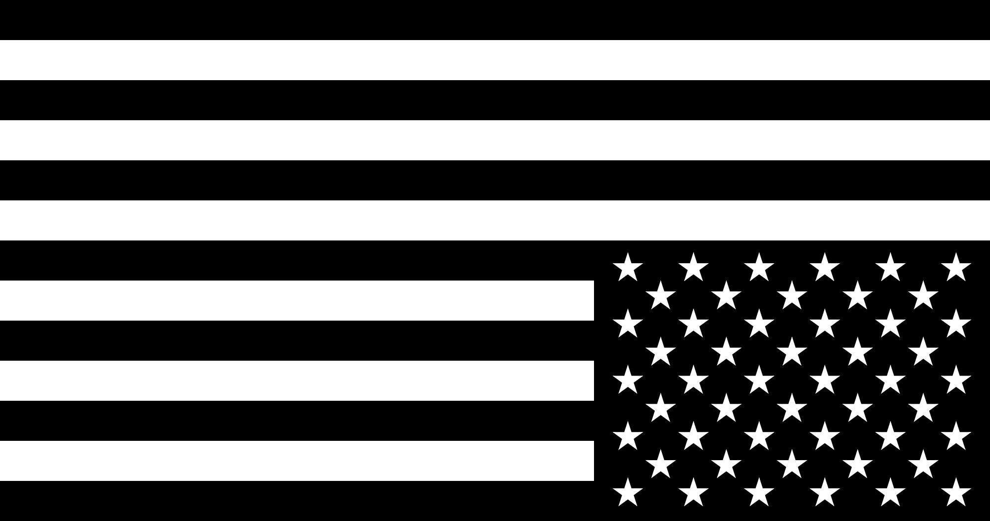 Black and White American Flag Logo - Group of American Flag Black And