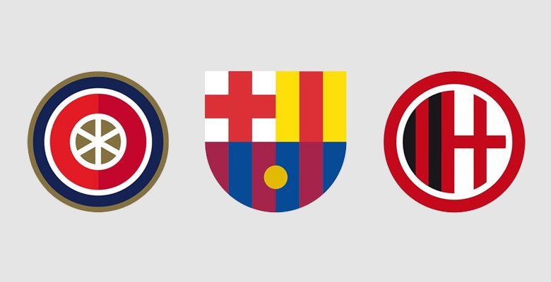 Old Soccer Logo - 55 Beautiful Geometrical Logos by Edouard Allegret - Footy Headlines