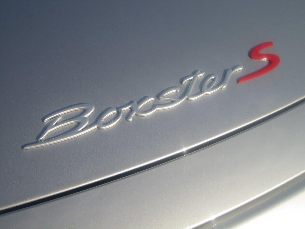 Porsche Boxster Logo - Emblem: Red S with Silver Boxster? *pics