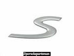 Porsche Boxster Logo - Porsche Boxster s Emblem s(Titanium) For Trunk Lid NEW #NS