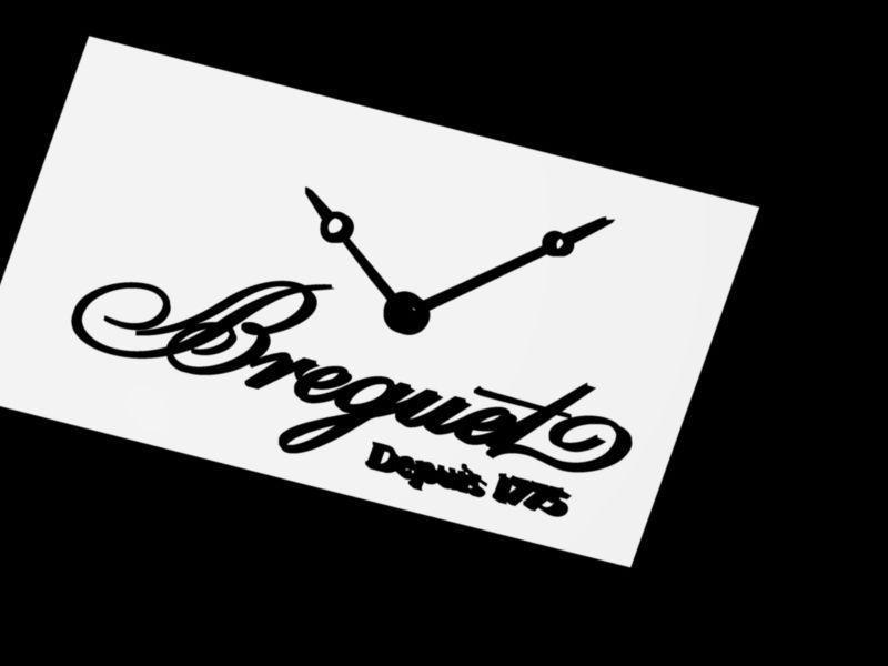 Breguet Logo - Breguet LOGO 3D