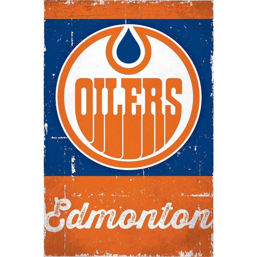 Edmonton Oilers Logo - Edmonton Oilers 22'' x 34'' Retro Logo Poster