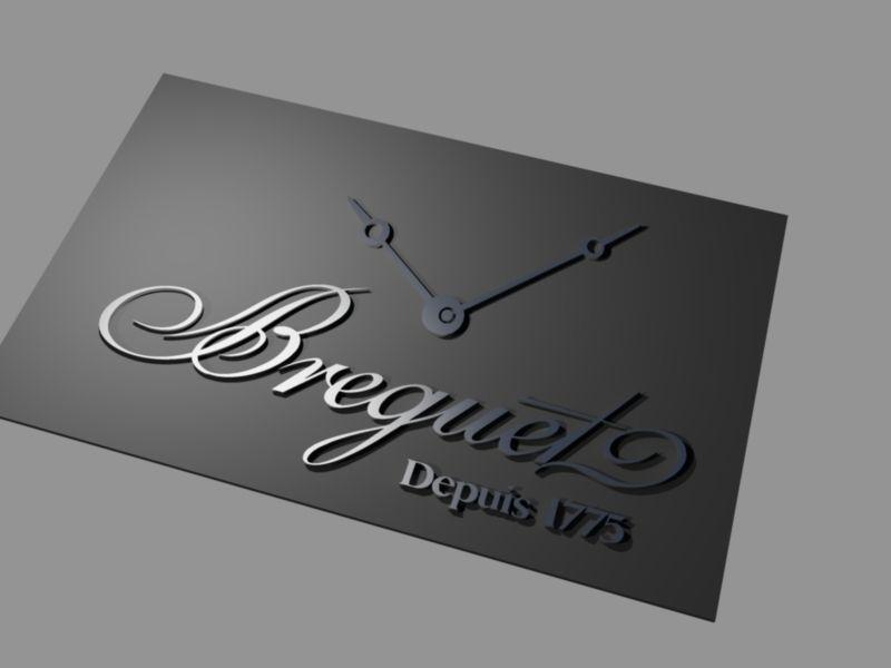 Breguet Logo - Breguet LOGO 3D