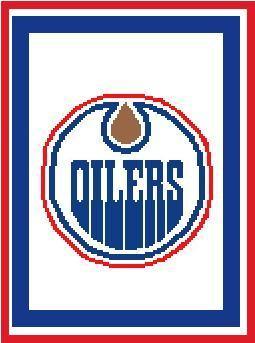 Edmonton Oilers Logo - Edmonton Oilers Logo Crochet Afghan Graph Pattern DOWNLOADABLE - CitiUSA