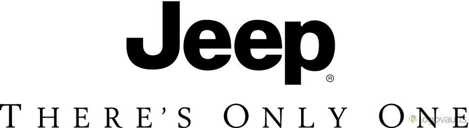 Only in a Jeep Logo - Jeep - There's Only One Logo (EPS Vector Logo) - LogoVaults.com