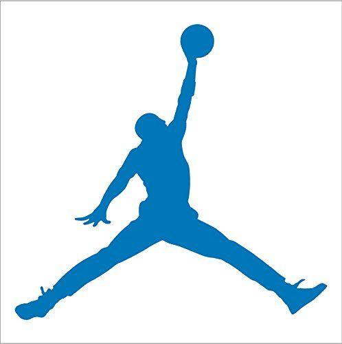 Light Blue Jordan Logo - Amazon.com: Air Jordan - Jumpman - Car Window Vinyl Decal Sticker (6 ...