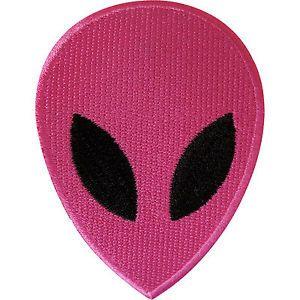 Pink Alien Logo - Pink Alien Iron On Patch / Sew On Clothes Jacket Jeans Bag NASA ...