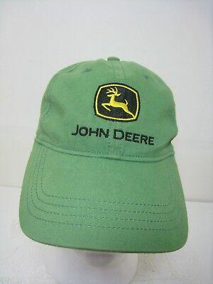 Grey and Green Ball Logo - JOHN DEERE GREEN Black Grey Ball Cap Hat Adjustable Running Deer ...