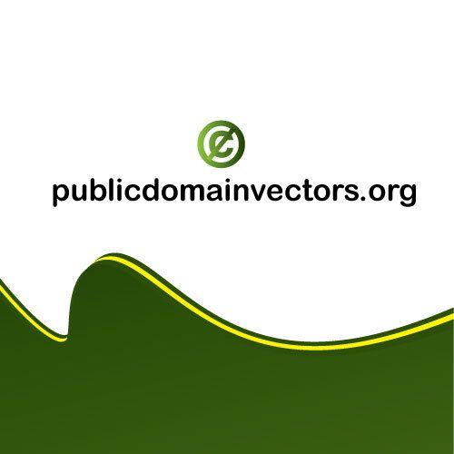 Yellow and Green Wavy Logo - Green wavy design. Public domain vectors