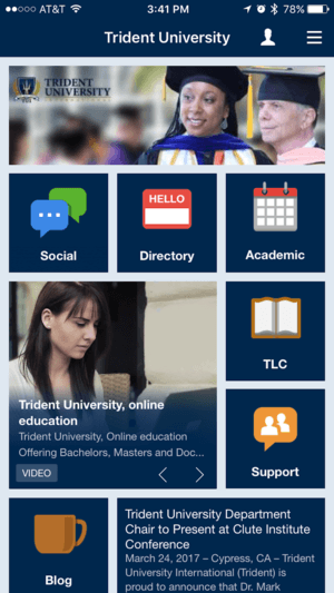 Trident University Logo - Trident University Mobile App on the App Store