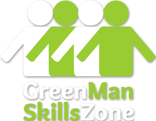 Green Man Logo - Green Man Skills Zone