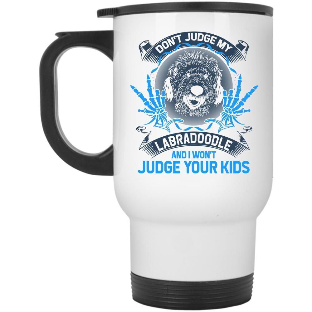 Awesome Dogs Logo - Awesome Dogs Travel Mug, Don't Judge My Labradoodle Mug – Premium ...
