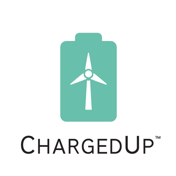 Blue and Green Phone Logo - ChargedUp - London's Phone Charging Network