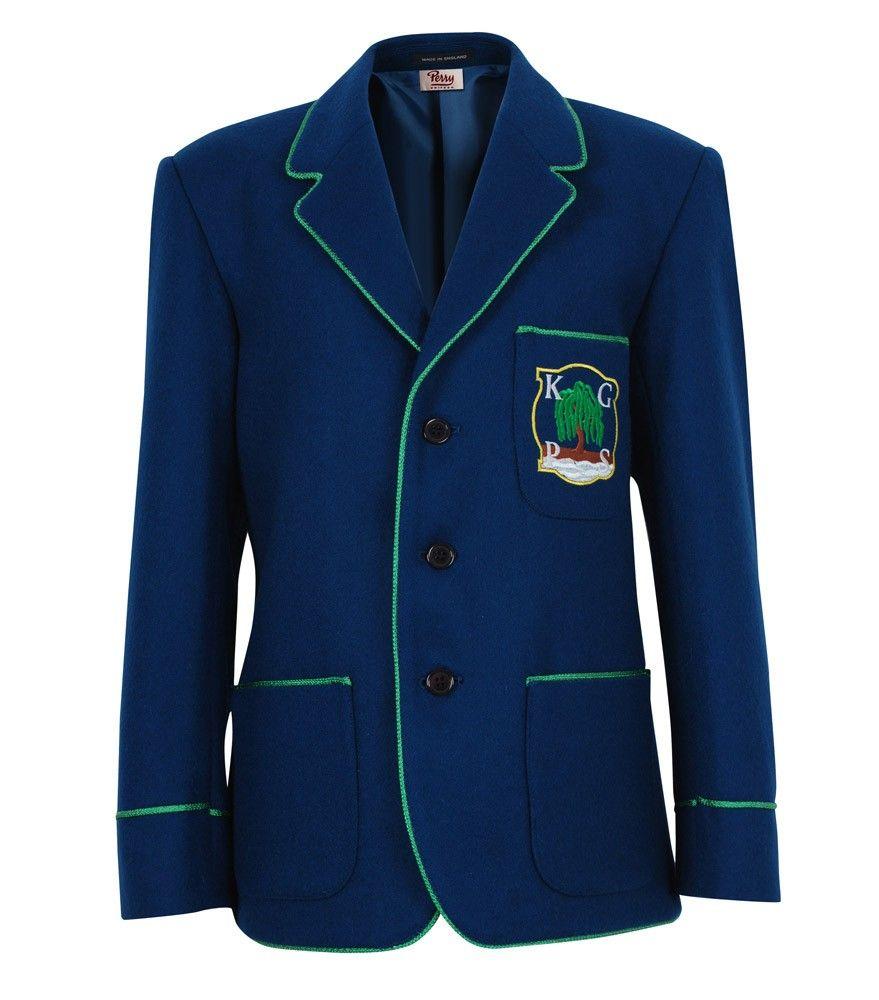 Green I Logo - BLA-18-KEW - Kew Green blazer - Royal/emerald/logo - Winter Uniform ...