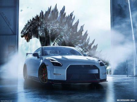Godzilla GTR Logo - Nismo GT-R GODZILLA - Nissan & Cars Background Wallpapers on Desktop ...