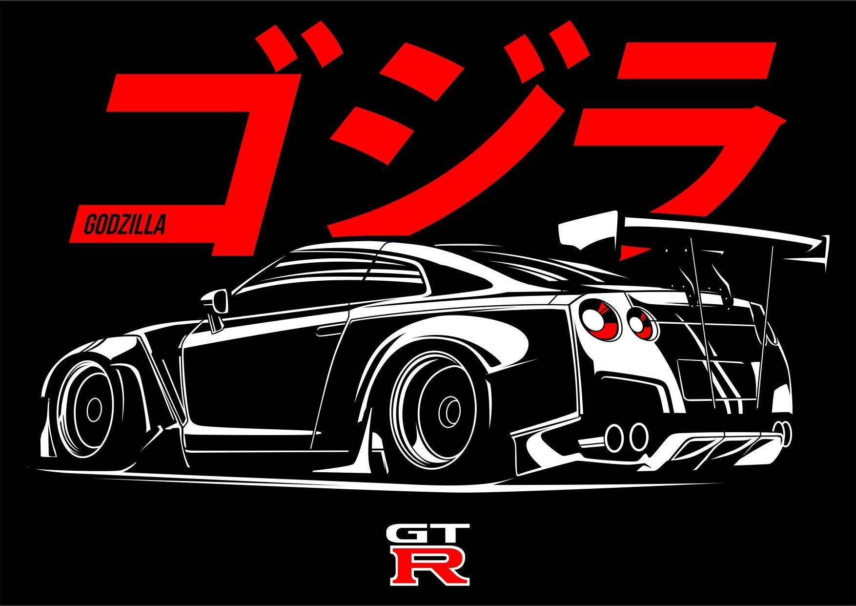 Godzilla GTR Logo - Godzilla GTR Rocket Bunny. Cars. Cars, Cars