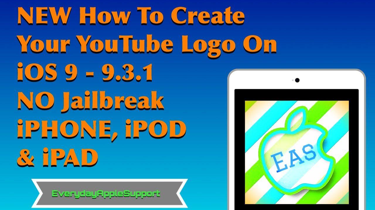 Orange and Blue YouTube Logo - NEW How To Make Your YouTube Logo On iOS 9 - 10 /NO Jailbreak ...
