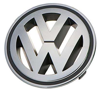 VW Logo - Volkswagen Front Grille Emblem CHROME GENUINE OEM Passat