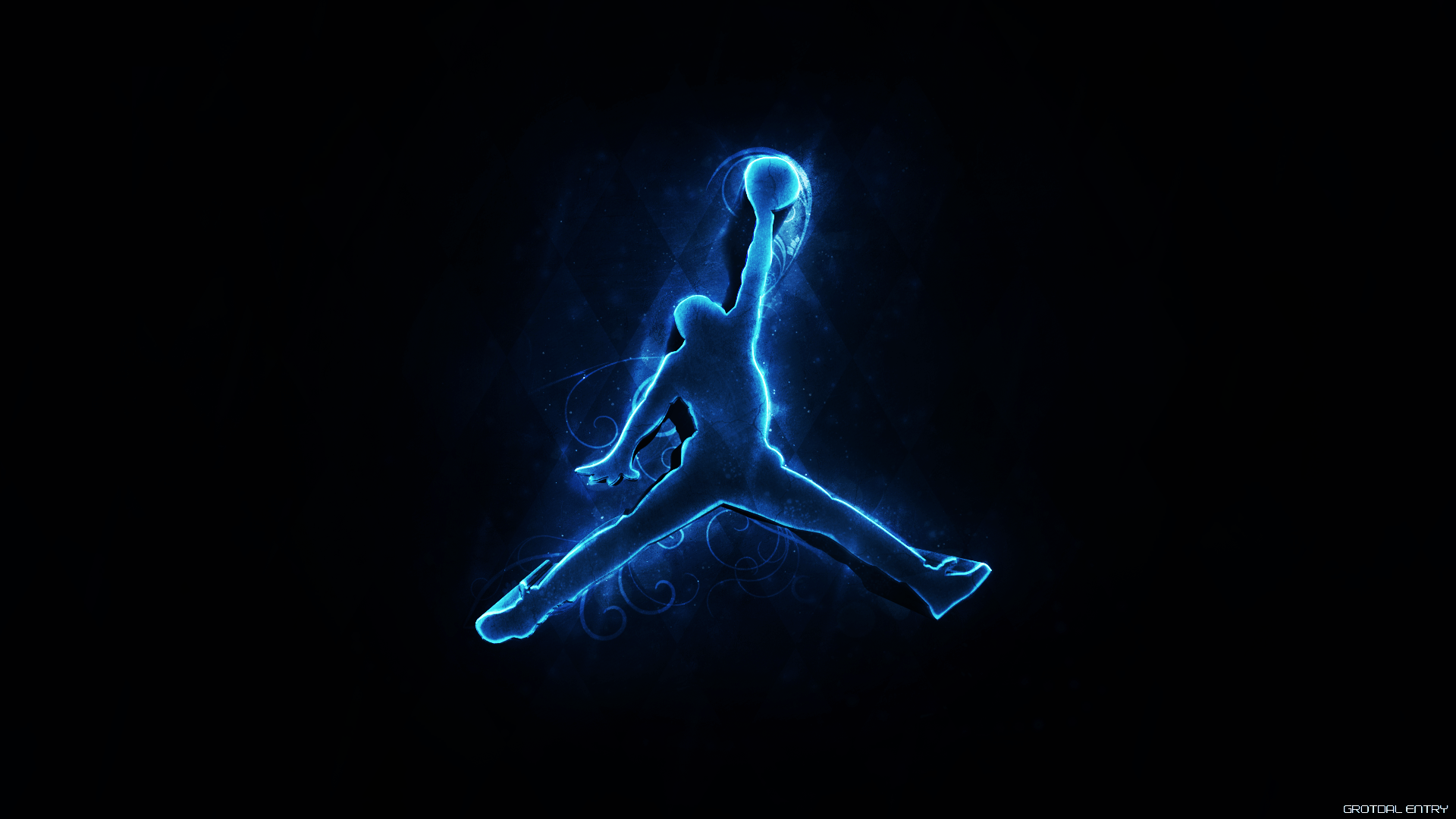 Light Blue Jordan Logo - air jordan cool logo famous brand light blue wallpaper thumb