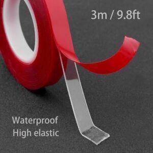 Dual Red S Logo - 3M Red Heat Resistant Strong Dual Sided Adhesive Sticker Waterproof ...