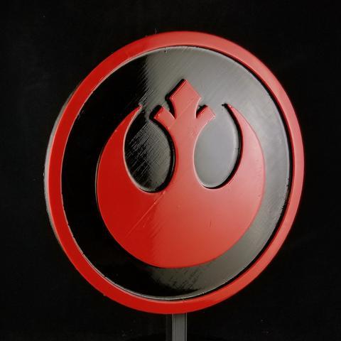 Dual Red S Logo - SW Rebel Alliance Symbol Logo Sign / Plaque Inspired Replica - Dual ...