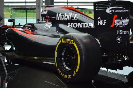 2016 McLaren F1 Logo - NTT slips into ITC cockpit at F1 legends McLaren • The Register