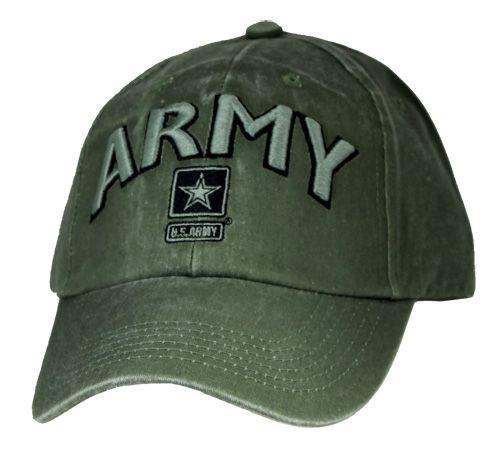 Grey and Green Ball Logo - U.S. Army Logo OD Green Ball Cap