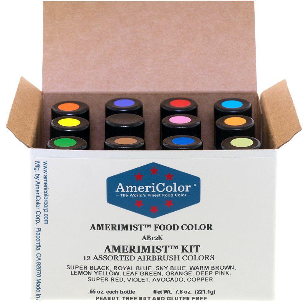 Pink and Yellow Food Logo - Amazon.com: Food Coloring AmeriColor AmeriMist Airbrush Kit, 12 .65 ...