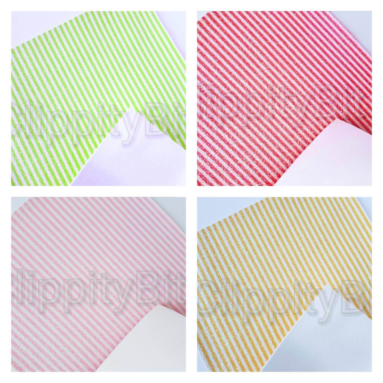 Red Yellow Pink Logo - A4 Piece Red, Yellow, Pink, Green & White Candy Cane Pinstripe Fine ...