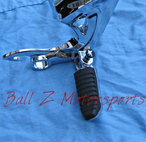 Black and Blue Z Logo - Custom Billet Black/Silver Engraved BallZ Logo Foot peg Pins