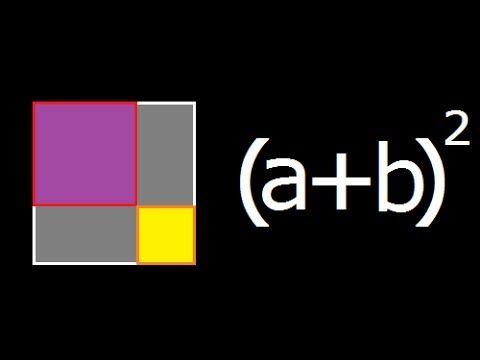 B- Square Logo - a plus b square or a plus b whole square Geometrical Explanation