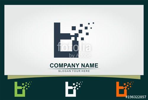 B- Square Logo - letter b square pixel logo