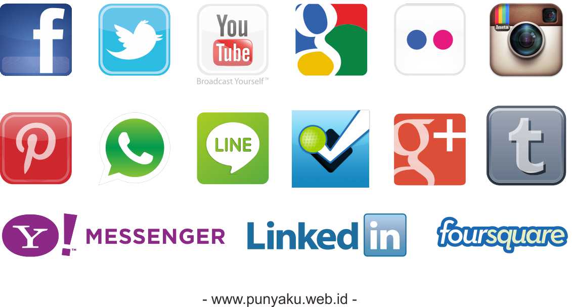 Social Site Logo - In social network Logos