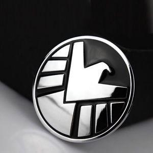 Chrome Shield Logo - Avengers Marvel Agents of SHIELD 3D Chrome Metal Car Sticker Badge ...