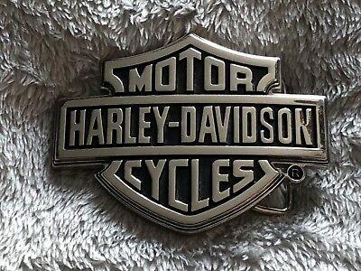 Chrome Shield Logo - HARLEY-DAVIDSON MEN'S CHROME Bar & Shield Logo Belt Buckle Silver ...