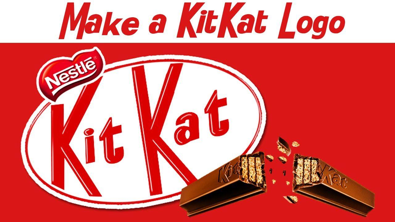 Kit Kat Logo - How to make a KitKat Logo , Photoshop Tutorial - YouTube