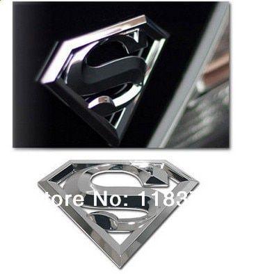 Chrome Shield Logo - NEW SUPER MAN auto car truck chrome badge emblem SUPERMAN 3D SHIELD ...