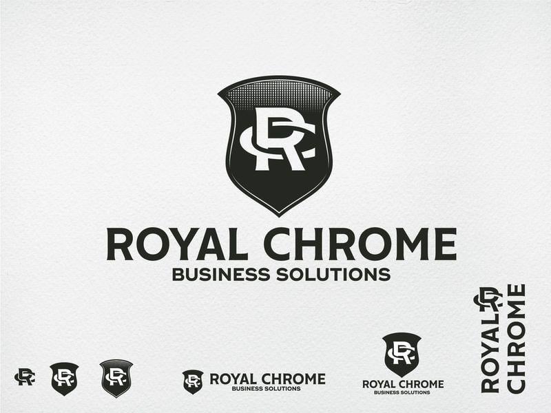 Chrome Shield Logo - Royal Chrome Logo by Toro and Hare | Dribbble | Dribbble