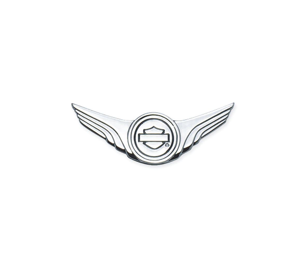 Chrome Shield Logo - 91745-02 H-D Bar & Shield / Wings Medaillon chrome 4