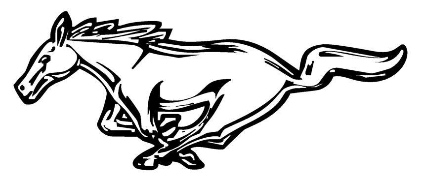 Black and White Ford Mustang Logo - Ford Mustang
