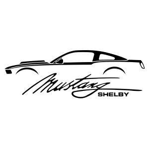 Black and White Ford Mustang Logo - black and white ford mustang clipart