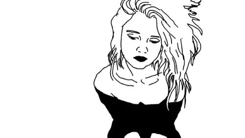 Depressing Transparent Logo - sky ferreira in everything is embarrassing rotoscope. not fi GIF ...