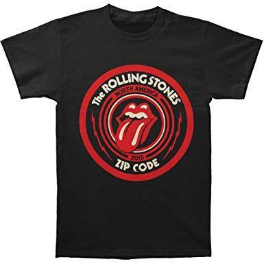 The Rolling Stones Circle Logo - Rolling Stones Men's Circle Logo Black Tour T Shirt Small Black