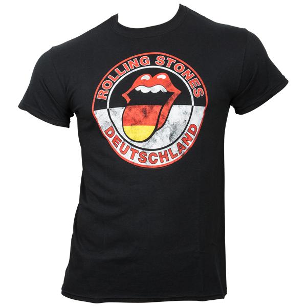 The Rolling Stones Circle Logo - The Rolling Stones - T-Shirt Tongue Circle Germany - black | ROCKnSHOP