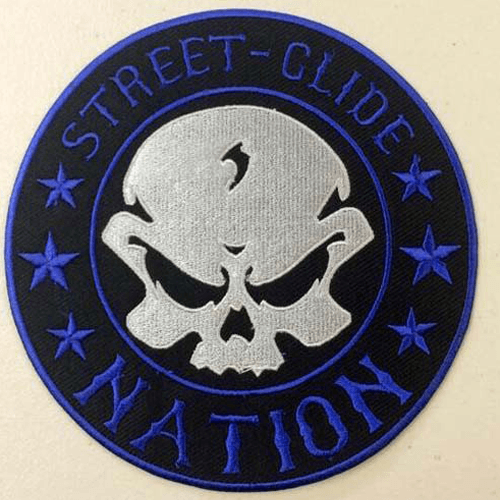 Red Blue Orange Round Logo - Street Glide Nation Round Patches | Products | Pinterest | Street ...