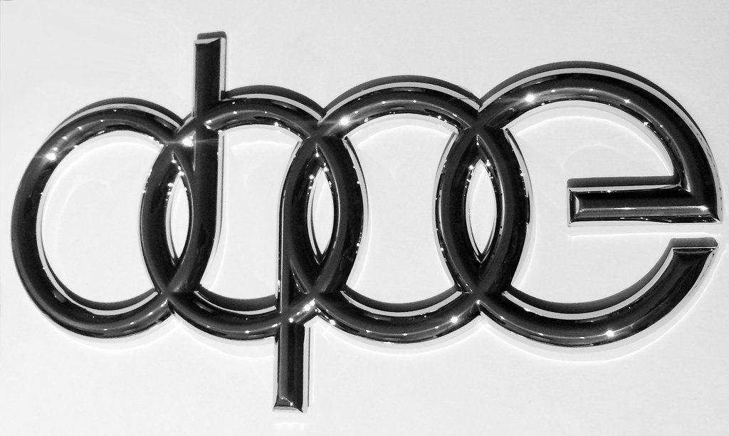 Audi Dope Logo - Chrome DOPE Emblem
