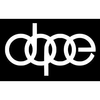 Audi Dope Logo - Amazon.com: UR Impressions Dope Audi Logo Decal Vinyl Sticker ...