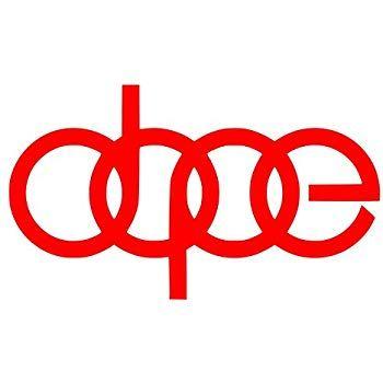 Audi Dope Logo - UR Impressions Red Dope Audi Logo Decal Vinyl Sticker