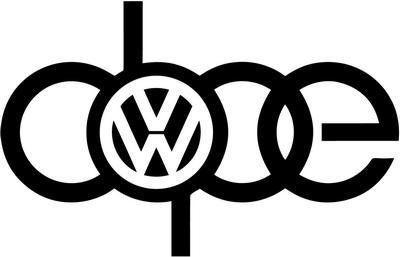 Audi Dope Logo - stickout_stickers VW VOLKSWAGEN AUDI A4 DOPE SIGN VINYL STICKER ...